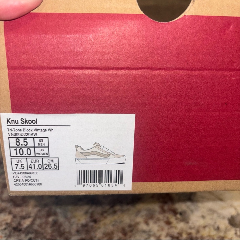 Vans White and Gray Sneakers NIB - Picture 5 of 5